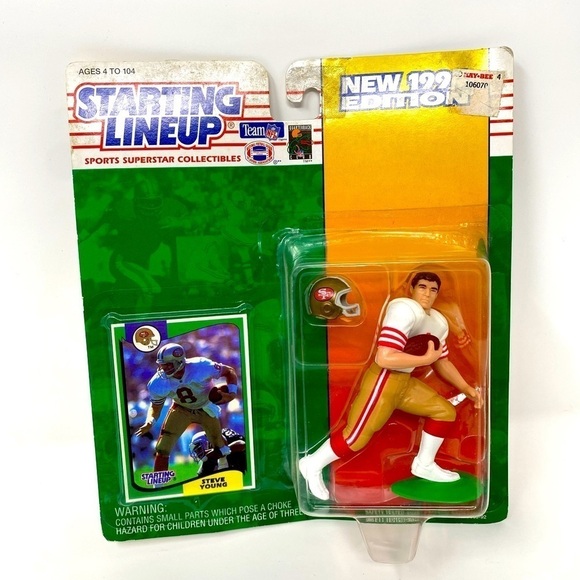 Vintage Starting Lineup Sports Superstar Collectible 49ers Steve Young - Picture 1 of 2